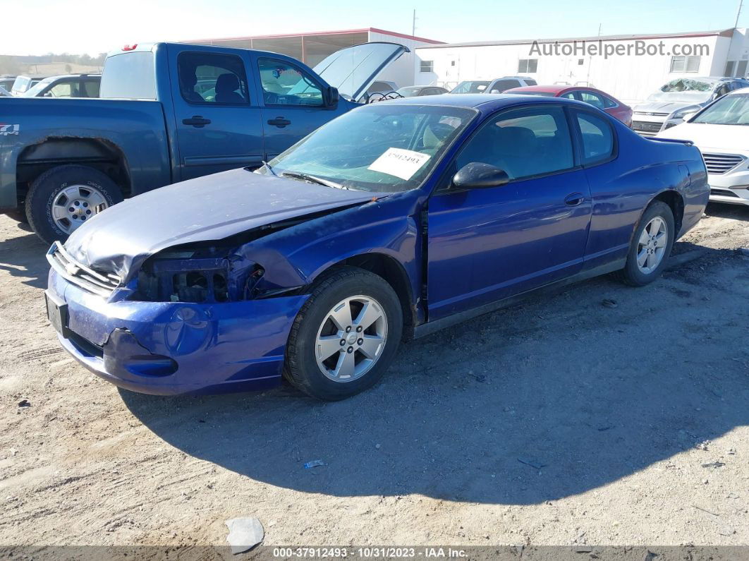 2006 Chevrolet Monte Carlo Lt 3.5l Blue vin: 2G1WM15K769423132