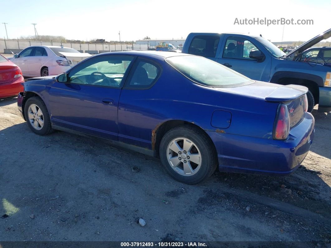 2006 Chevrolet Monte Carlo Lt 3.5l Blue vin: 2G1WM15K769423132