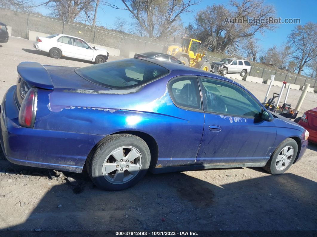 2006 Chevrolet Monte Carlo Lt 3.5l Blue vin: 2G1WM15K769423132