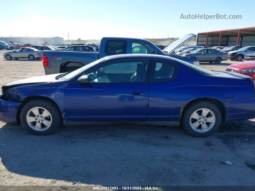 2006 Chevrolet Monte Carlo Lt 3.5l Blue vin: 2G1WM15K769423132