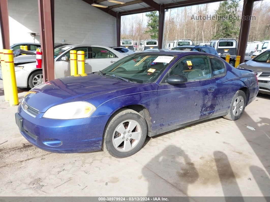 2006 Chevrolet Monte Carlo Lt Blue vin: 2G1WM15K869182830