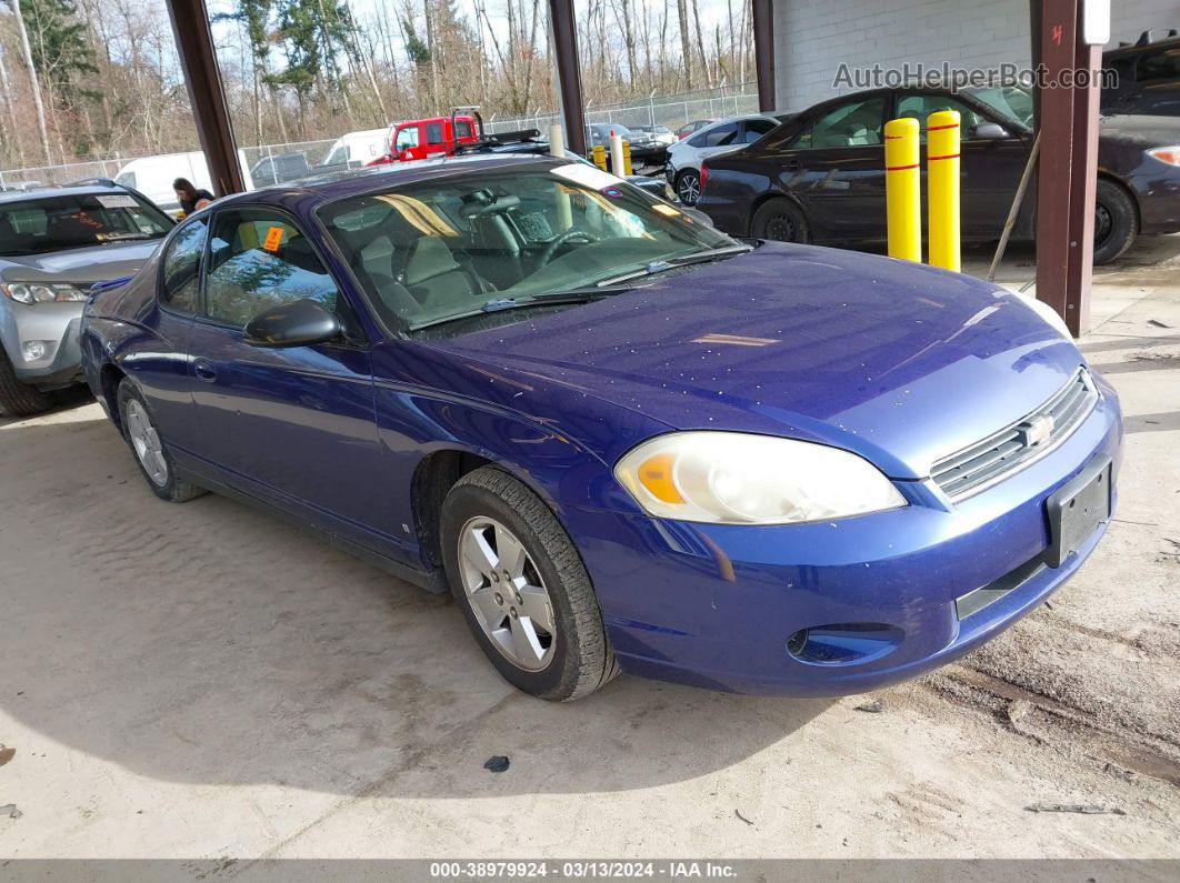 2006 Chevrolet Monte Carlo Lt Blue vin: 2G1WM15K869182830