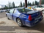 2006 Chevrolet Monte Carlo Lt Blue vin: 2G1WM15K869182830