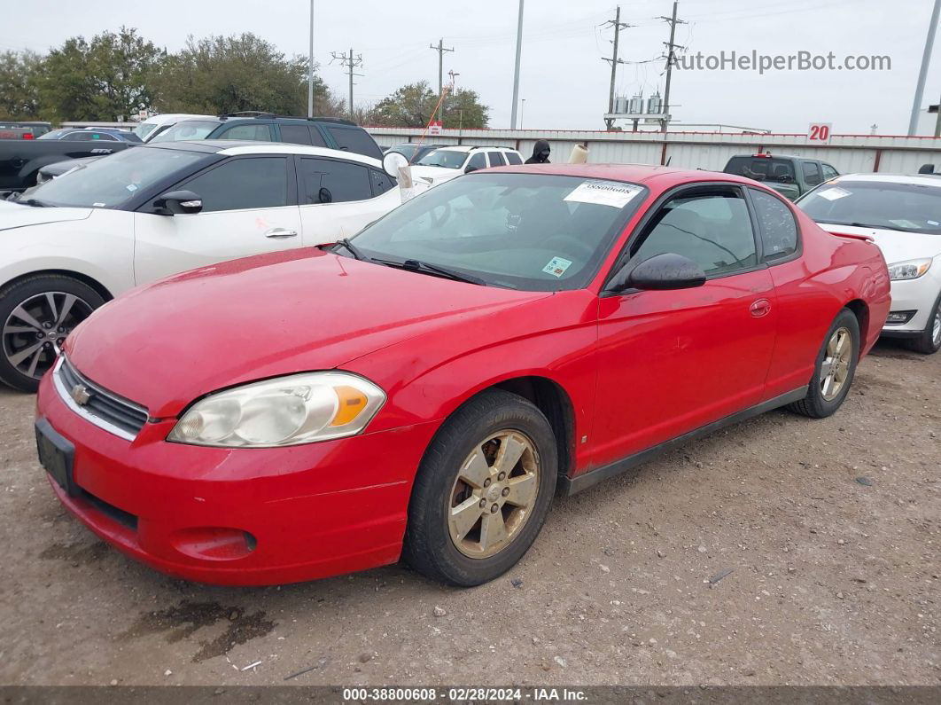 2006 Chevrolet Monte Carlo Lt Red vin: 2G1WM15K869302948