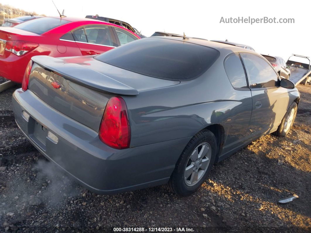 2006 Chevrolet Monte Carlo Lt Серый vin: 2G1WM15K969208870