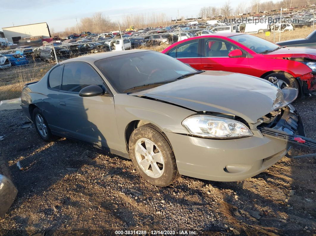 2006 Chevrolet Monte Carlo Lt Серый vin: 2G1WM15K969208870