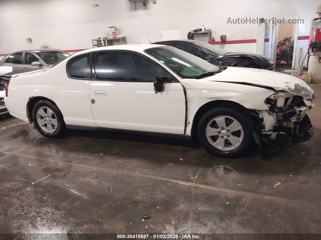 2006 Chevrolet Monte Carlo Lt White vin: 2G1WM15K969285173