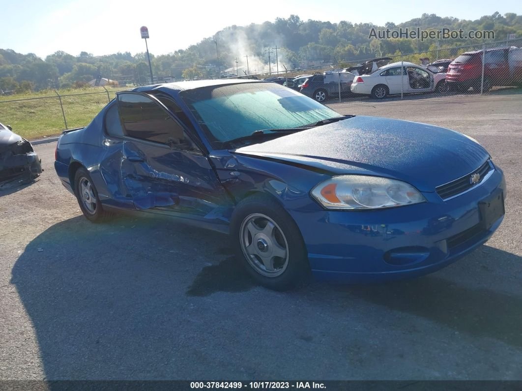 2006 Chevrolet Monte Carlo Lt Blue vin: 2G1WM16K469260759