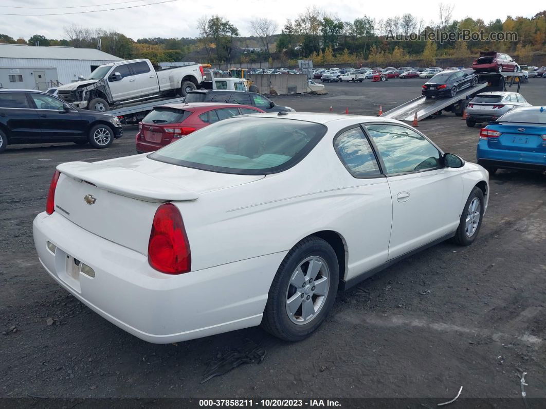 2006 Chevrolet Monte Carlo Lt 3.5l White vin: 2G1WM16K669244983