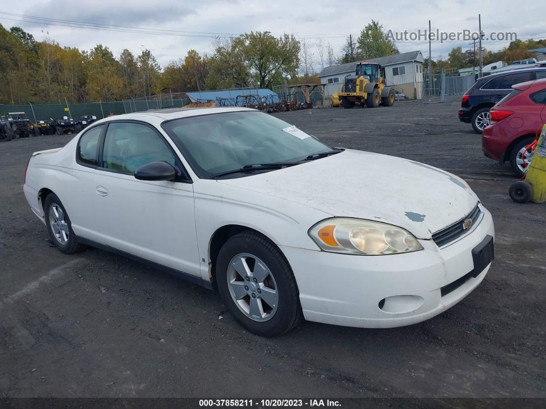 2006 Chevrolet Monte Carlo Lt 3.5l White vin: 2G1WM16K669244983