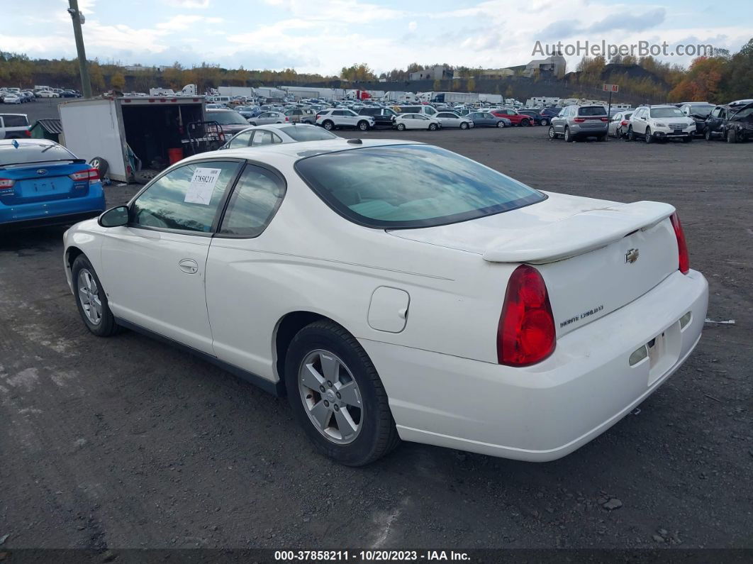 2006 Chevrolet Monte Carlo Lt 3.5l White vin: 2G1WM16K669244983