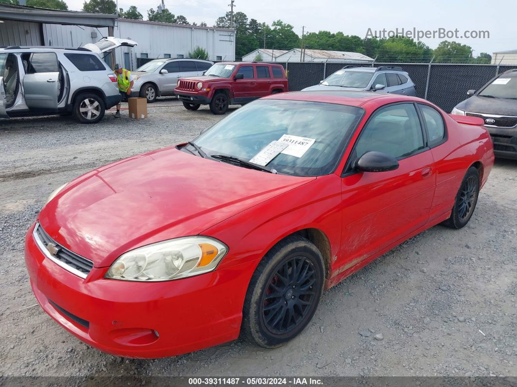 2006 Chevrolet Monte Carlo Ltz Red vin: 2G1WN151069212892