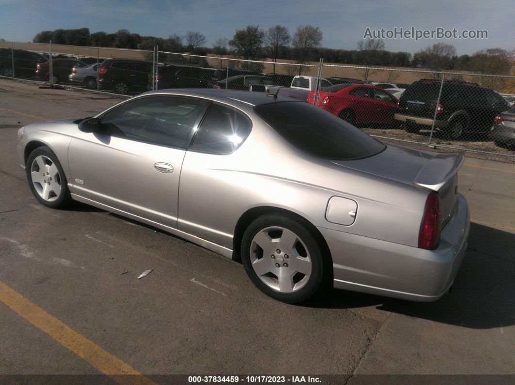 2006 Chevrolet Monte Carlo Ltz Silver vin: 2G1WN151469267443