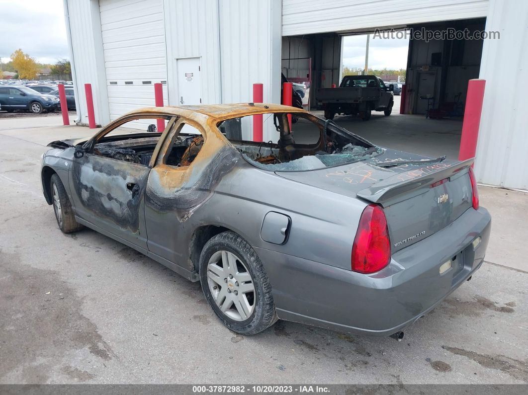 2006 Chevrolet Monte Carlo Ltz Gray vin: 2G1WN151X69383150