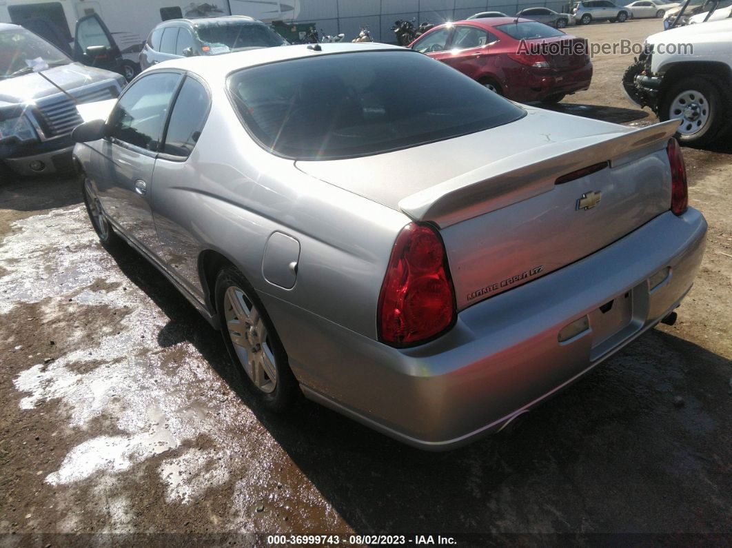 2006 Chevrolet Monte Carlo Ltz Silver vin: 2G1WN161069294198