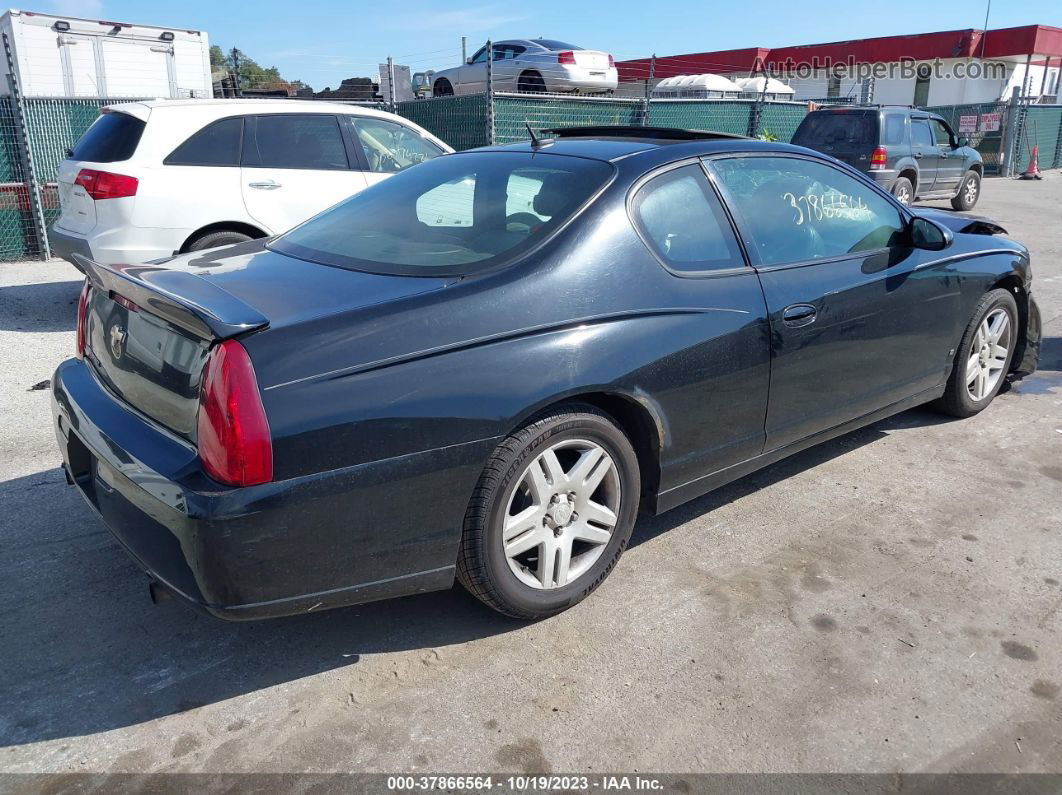 2006 Chevrolet Monte Carlo Ltz Black vin: 2G1WN161169288314