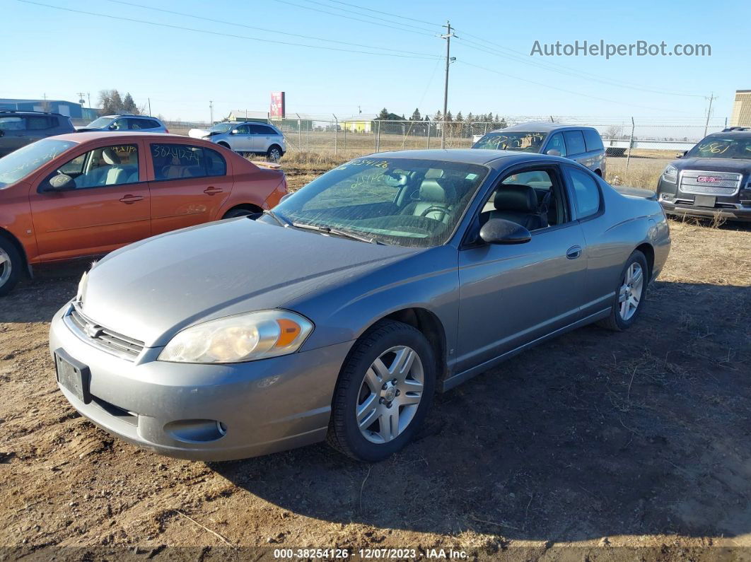 2006 Chevrolet Monte Carlo Ltz Gray vin: 2G1WN161569320715