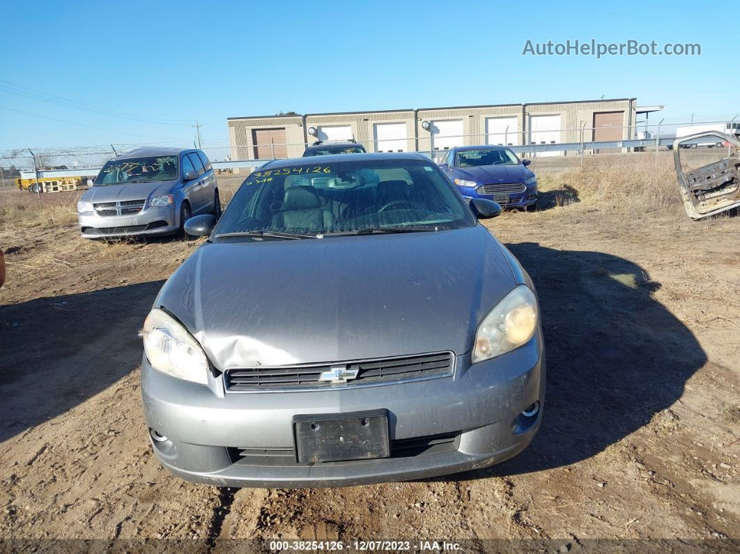 2006 Chevrolet Monte Carlo Ltz Gray vin: 2G1WN161569320715