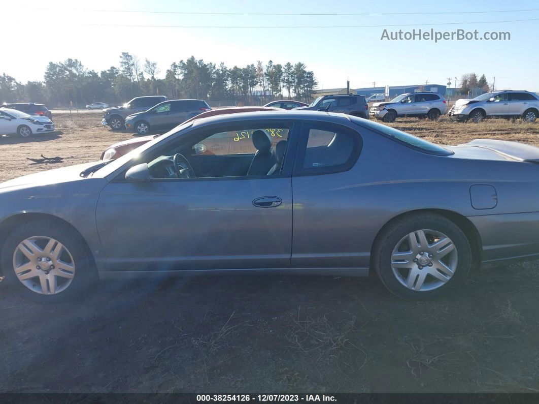 2006 Chevrolet Monte Carlo Ltz Gray vin: 2G1WN161569320715