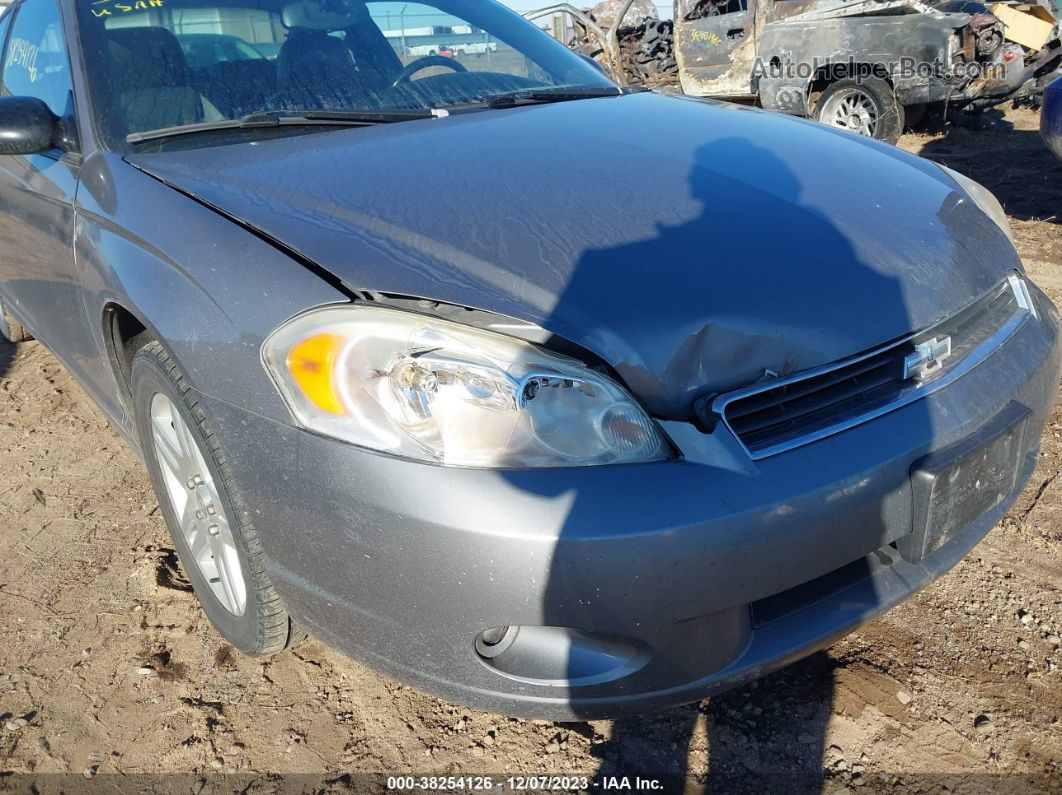 2006 Chevrolet Monte Carlo Ltz Gray vin: 2G1WN161569320715