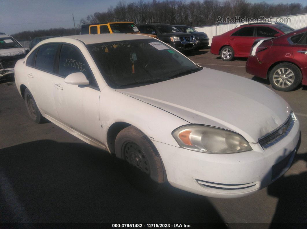 2009 Chevrolet Impala Police White vin: 2G1WS57M191317628