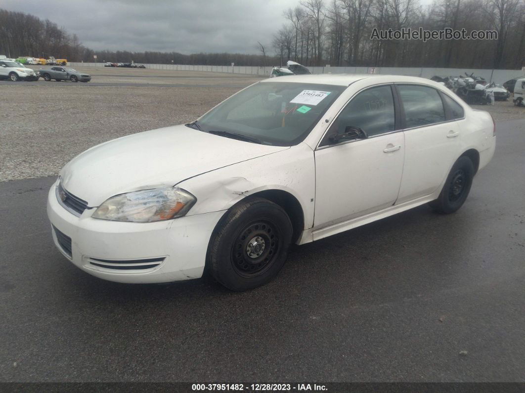 2009 Chevrolet Impala Police White vin: 2G1WS57M191317628