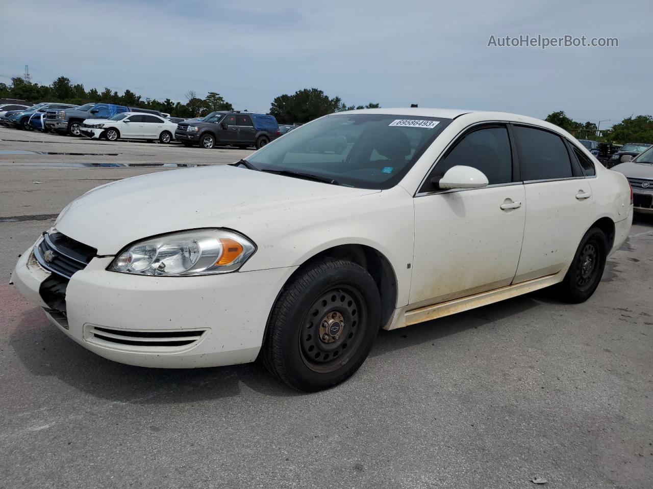 2009 Chevrolet Impala Police White vin: 2G1WS57M291274577