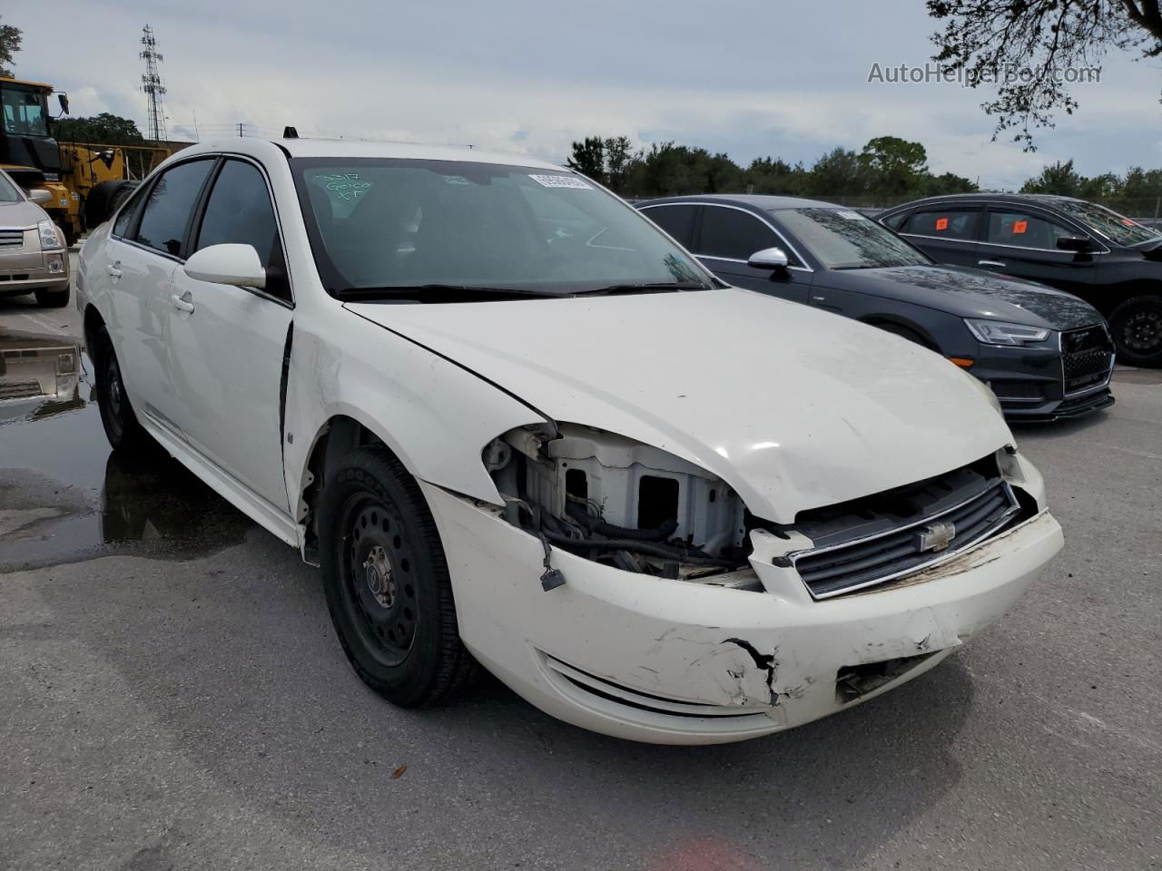 2009 Chevrolet Impala Police White vin: 2G1WS57M291274577