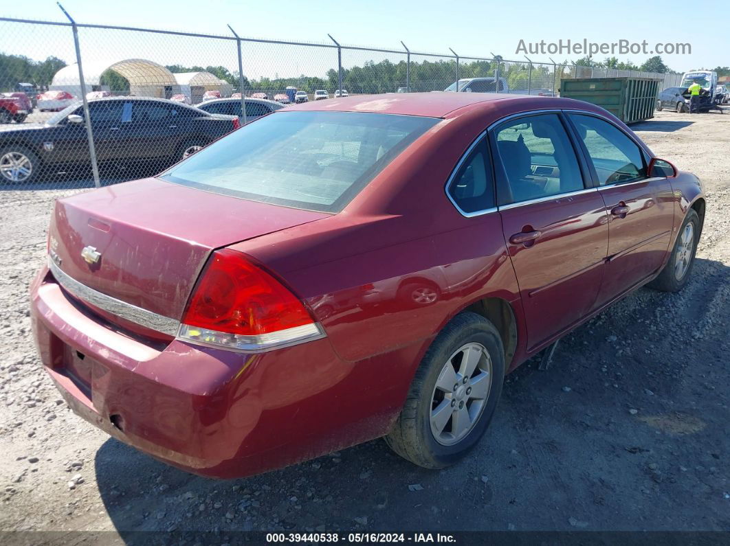 2006 Chevrolet Impala Lt Burgundy vin: 2G1WT55K469316534