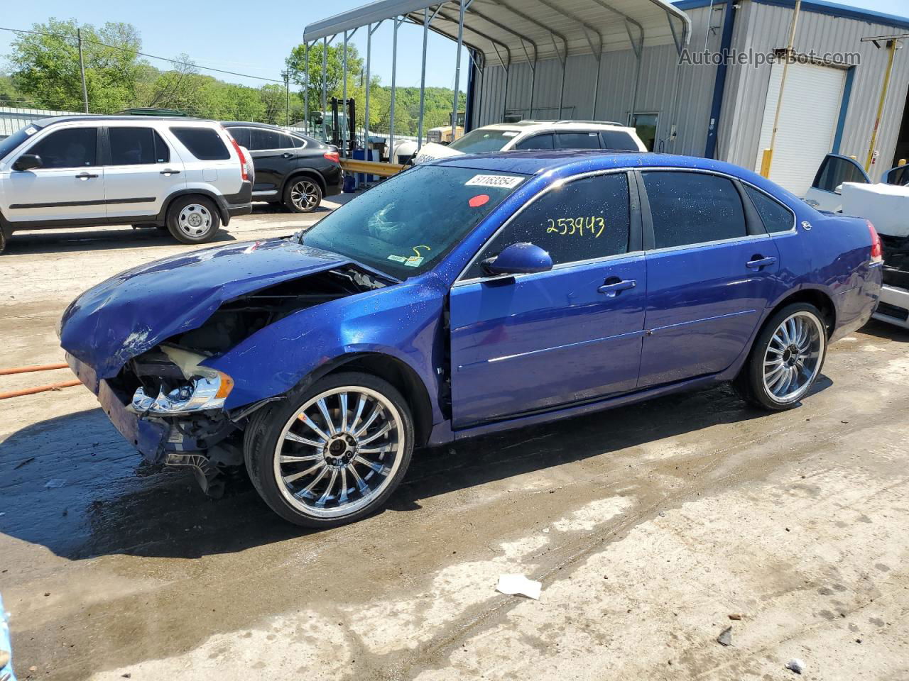 2006 Chevrolet Impala Lt Синий vin: 2G1WT55K569294866