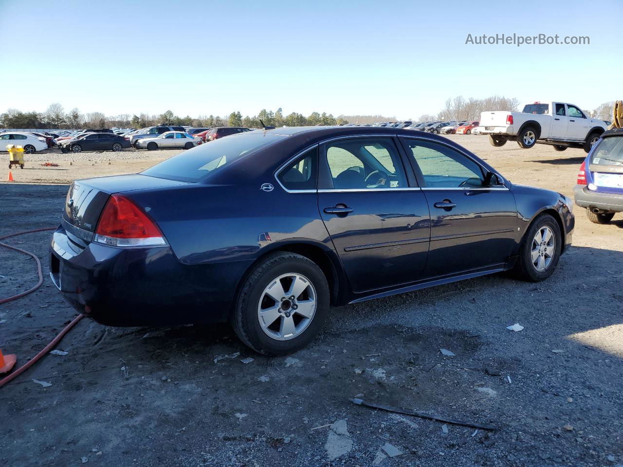 2009 Chevrolet Impala 1lt Синий vin: 2G1WT57K091189748