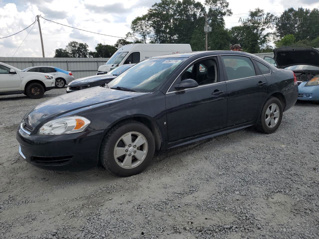 2009 Chevrolet Impala 1lt Black vin: 2G1WT57K091309659