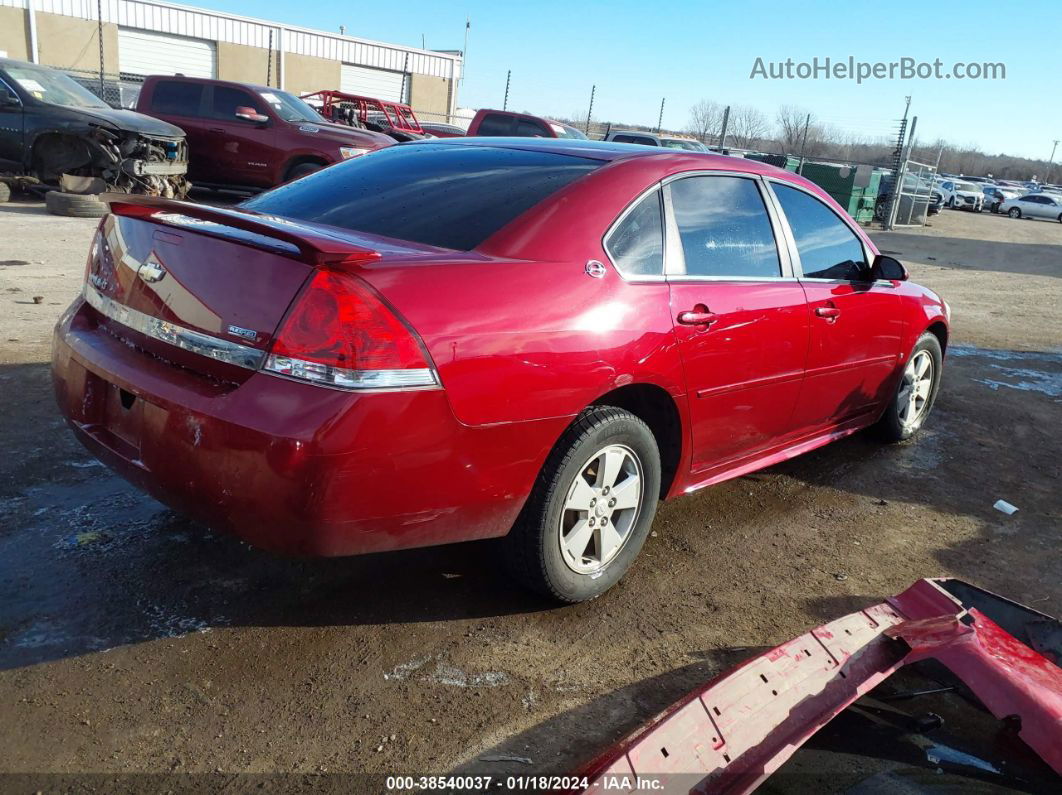 2009 Chevrolet Impala Lt Red vin: 2G1WT57K191133219