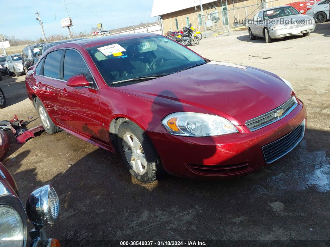 2009 Chevrolet Impala Lt Red vin: 2G1WT57K191133219