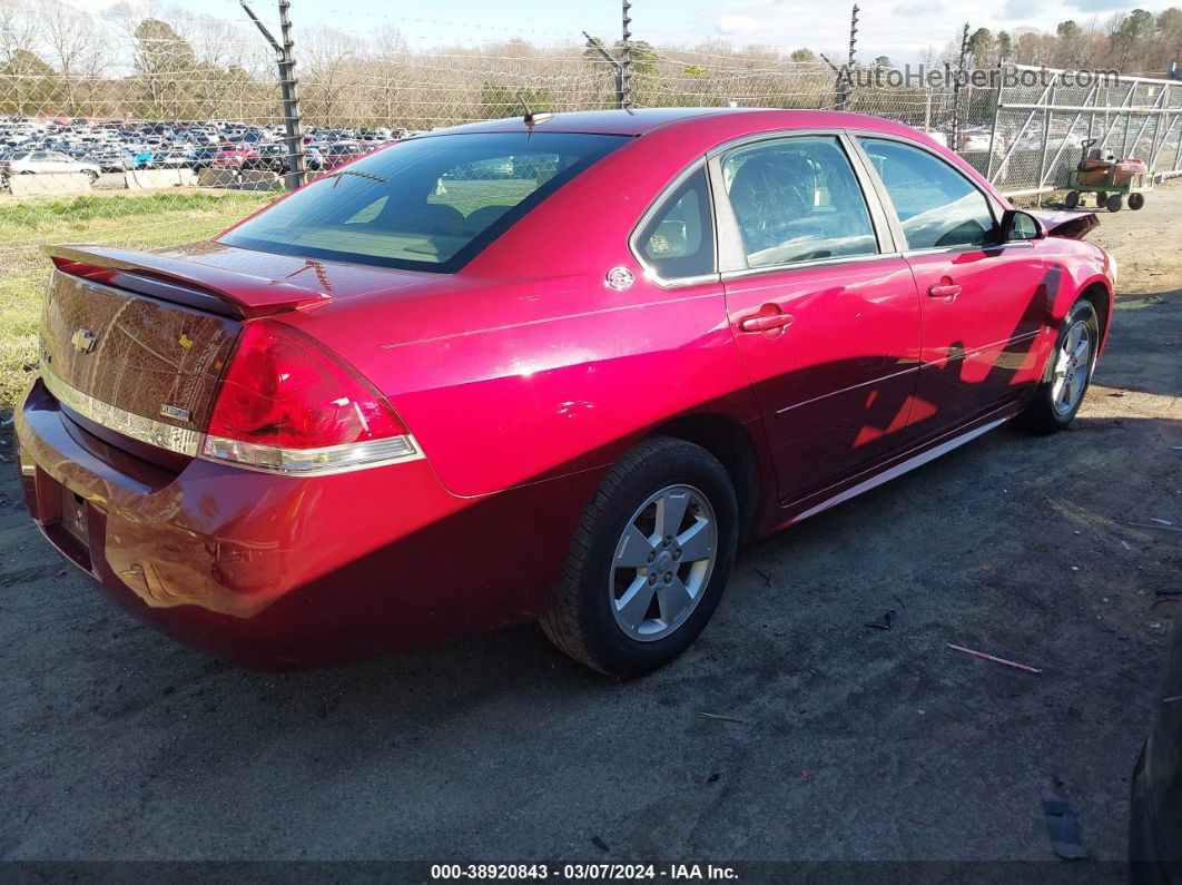 2009 Chevrolet Impala Lt Red vin: 2G1WT57K191159478