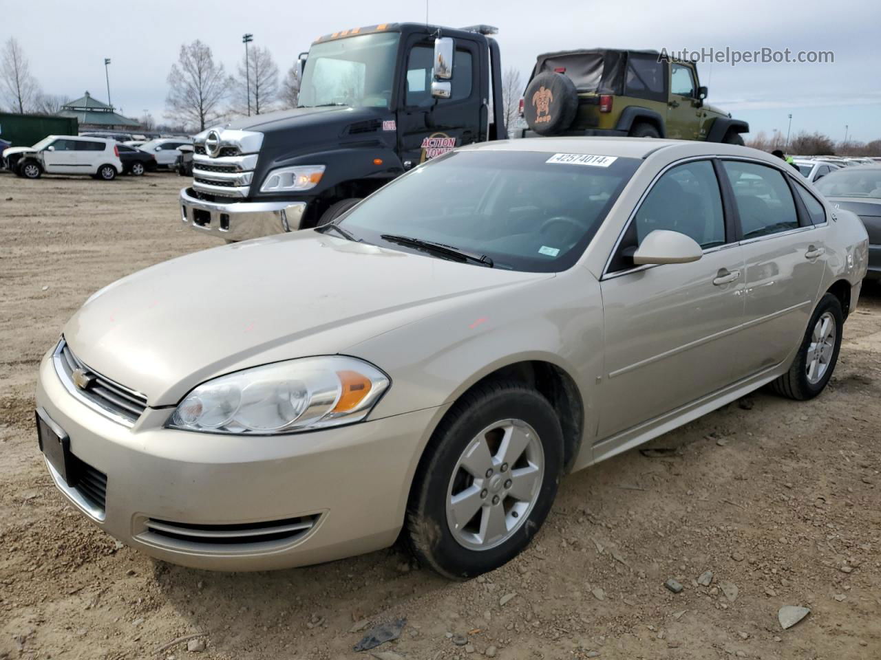 2009 Chevrolet Impala 1lt Бежевый vin: 2G1WT57K191200868