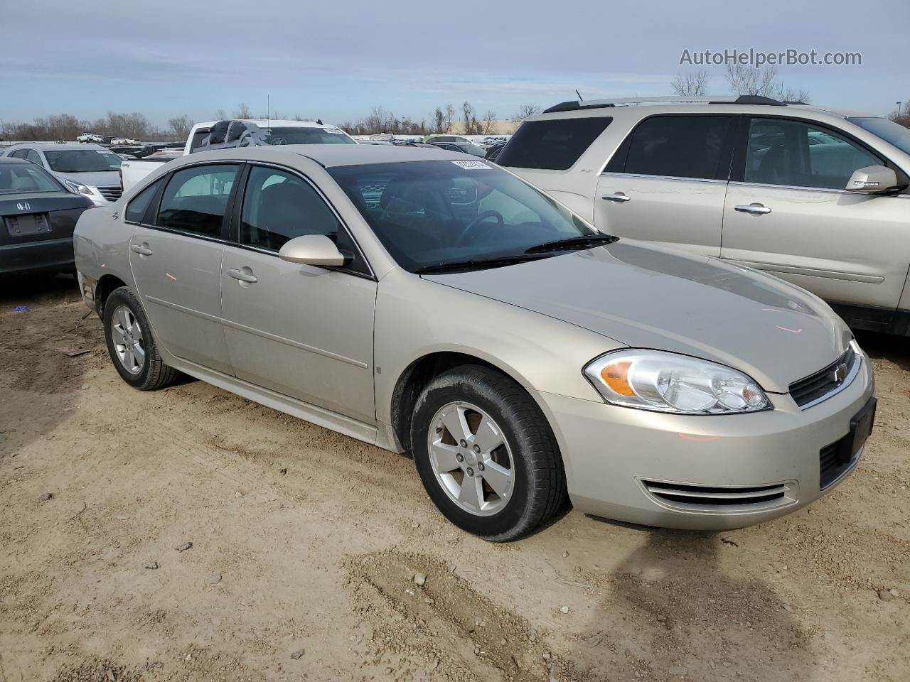 2009 Chevrolet Impala 1lt Бежевый vin: 2G1WT57K191200868