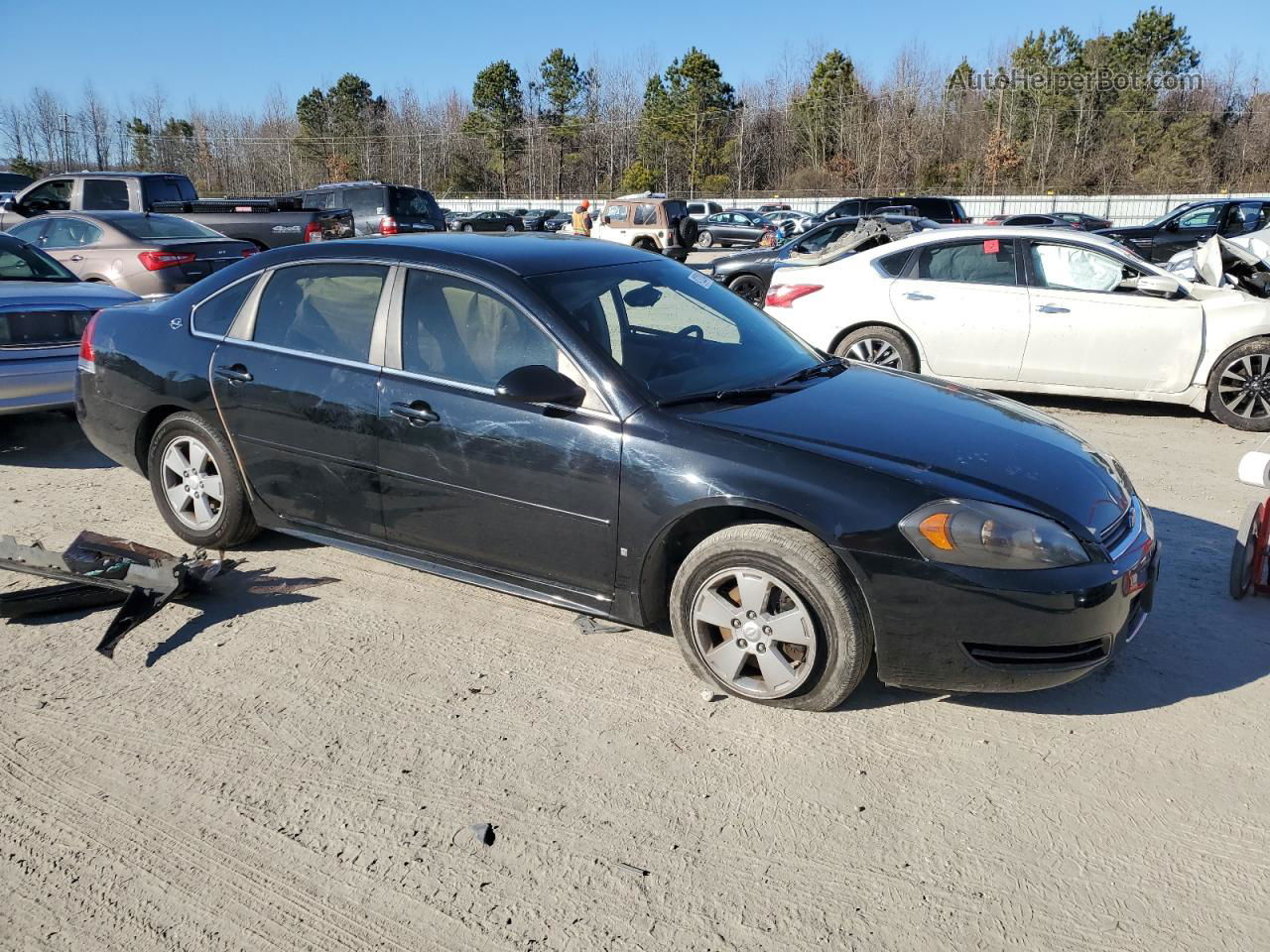 2009 Chevrolet Impala 1lt Black vin: 2G1WT57K191283427