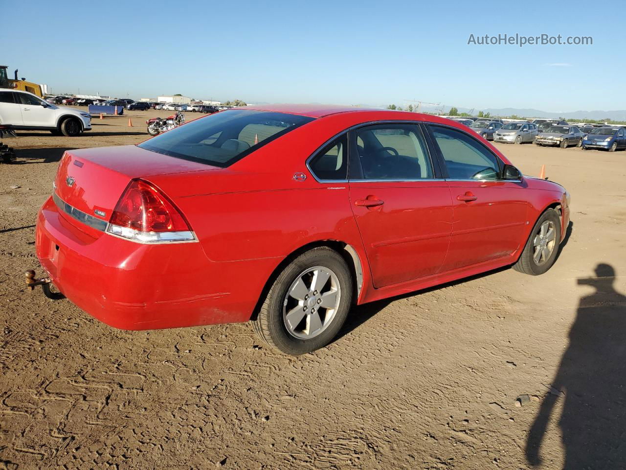 2009 Chevrolet Impala 1lt Red vin: 2G1WT57K191313817