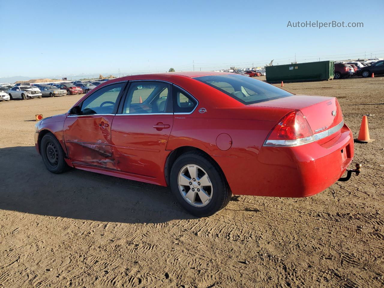 2009 Chevrolet Impala 1lt Red vin: 2G1WT57K191313817