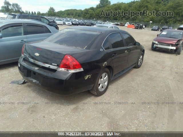 2009 Chevrolet Impala 3.5l Lt Black vin: 2G1WT57K291132323