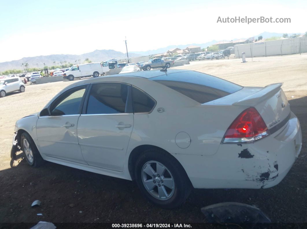 2009 Chevrolet Impala Lt White vin: 2G1WT57K391282943