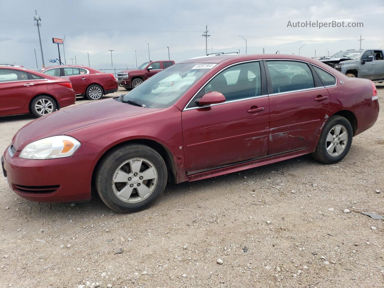 2009 Chevrolet Impala 1lt Burgundy vin: 2G1WT57K491114700