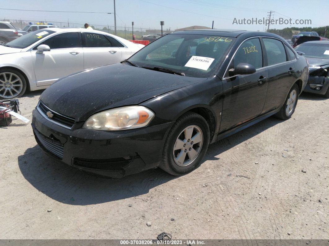 2009 Chevrolet Impala 3.5l Lt Black vin: 2G1WT57K491144392