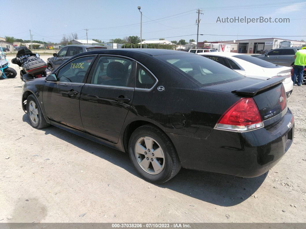 2009 Chevrolet Impala 3.5l Lt Black vin: 2G1WT57K491144392