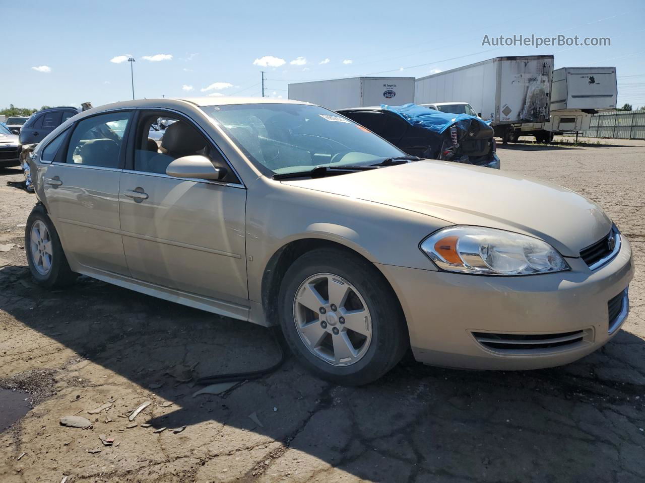 2009 Chevrolet Impala 1lt Gold vin: 2G1WT57K491147034