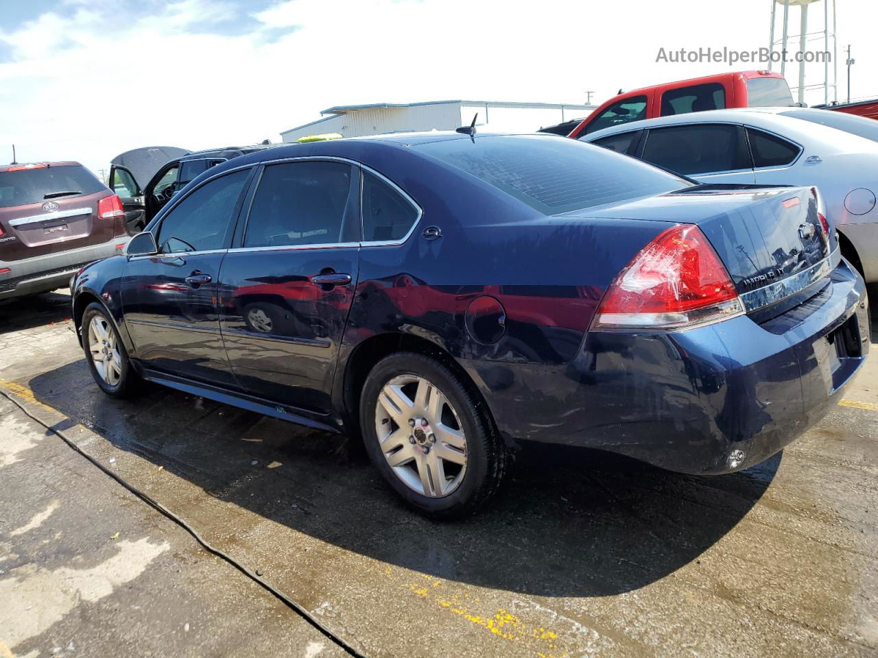 2009 Chevrolet Impala 1lt Blue vin: 2G1WT57K491288914