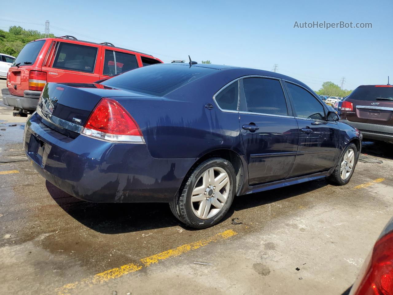 2009 Chevrolet Impala 1lt Blue vin: 2G1WT57K491288914