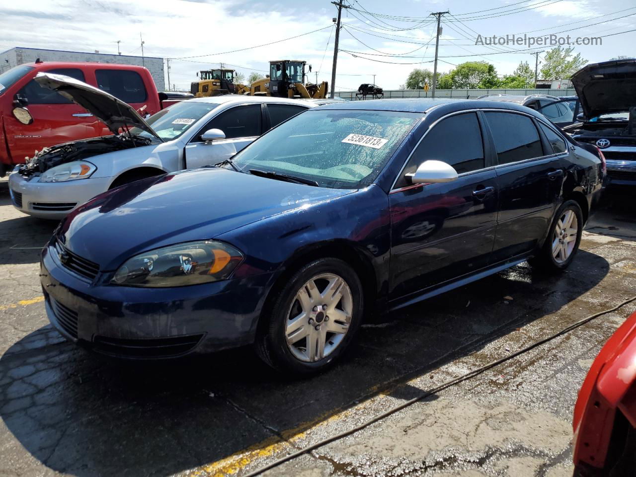 2009 Chevrolet Impala 1lt Blue vin: 2G1WT57K491288914