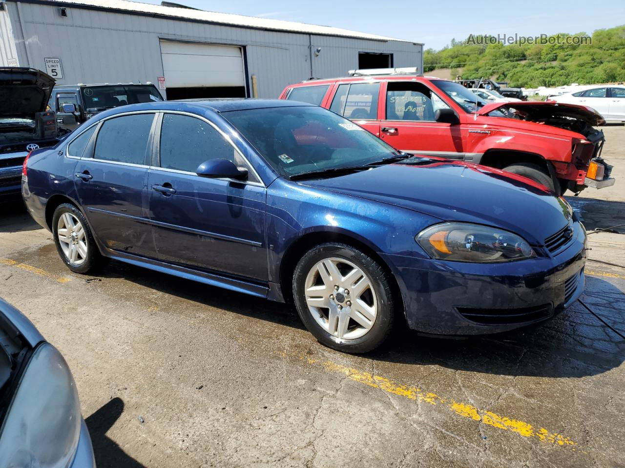 2009 Chevrolet Impala 1lt Blue vin: 2G1WT57K491288914